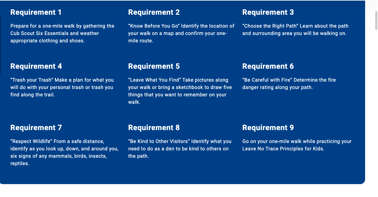 Bear Habitat requirements one through nine